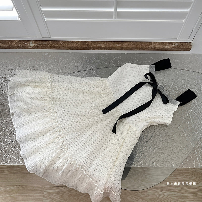 BXOXO - summer inspo Women French Retro Suspender Dress 2025 Summer New Sleeveless Sweet Dresses Elegant Style Mini Dress