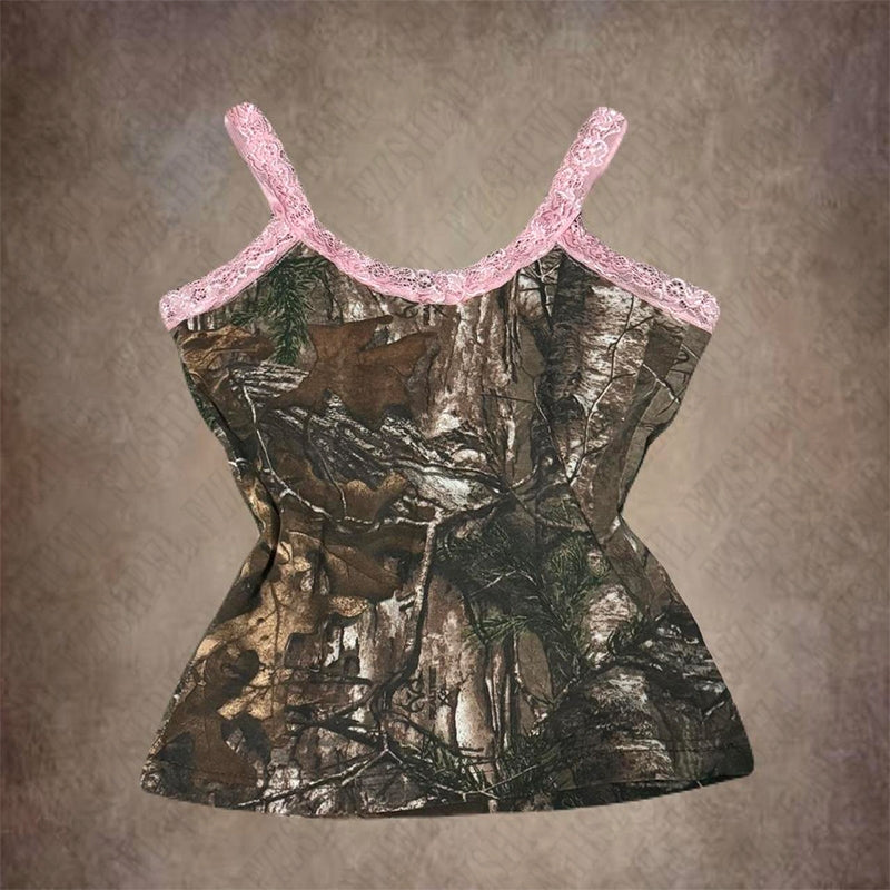 Bxoxo Y2K Women's Sleeveless Suspender New Chic Lace Gothic Aesthetic Punk Emo Girls vintage Streetwear Women's Hot Pants Mini Shorts