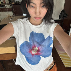 Bxoxo Streetwear Chic Casual Fashion Women's Crop Tops vintage Harajuku Hip Hop Rock Slim Emo Girls Punk Chic O-Neck Summer baby Tops