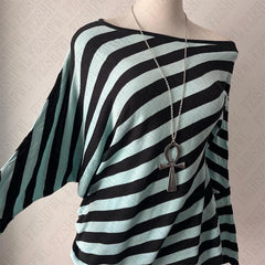 Bxoxo Y2K streetwear fashion Harajuku Women autumn and winter long sleeve 2000s casual vintage striped sexy Punk hip hop tops emo girl