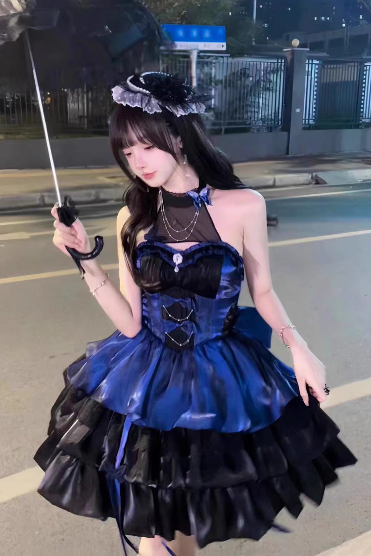 BXOXO - Love God's Promise Sleeveless Multi-layer Ruffle Sweet Elegant Princess Lolita Dress 3 Colors