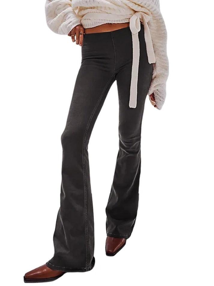 Vintage Mid Rise Flare Jeans