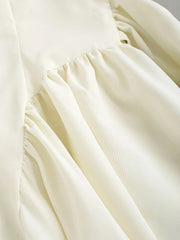BXOXO Elegant Sleeveless Square Neck Dress with Bow Detail, Solid Color Polyester, Summer Wear, Butterfly Knot Decor