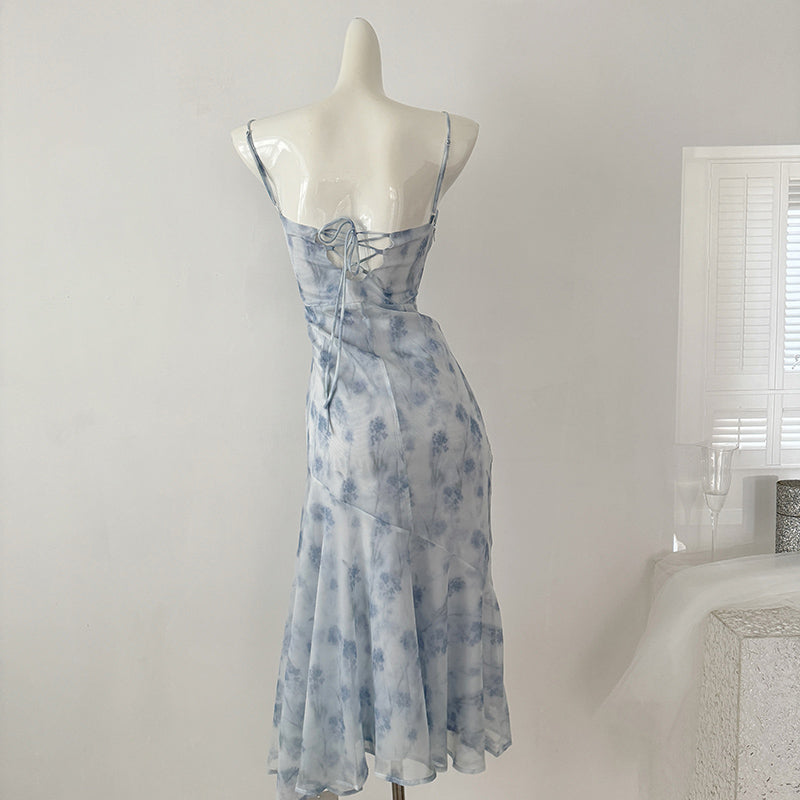BXOXO - summer inspo Summer 2025 New Sleeveless Beach Holiday Style Long Dresses Women Fashion Vintage Sexy Backless Suspender Dress