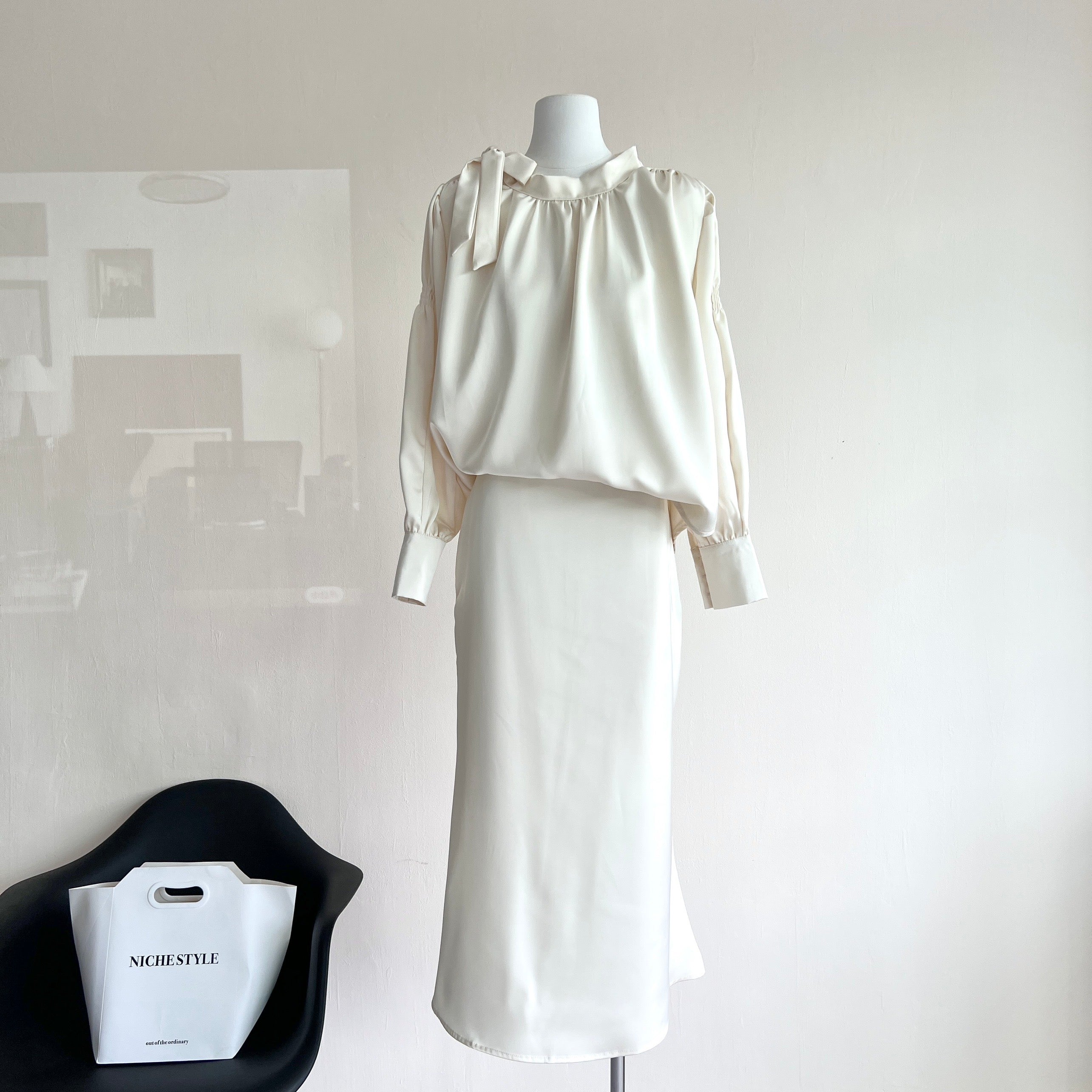 BXOXO - summer inspo Commuter Sets Women Long Sleeve High Quality Casual Women's Aesthetics Dress Outfits Top Skirt Girl
