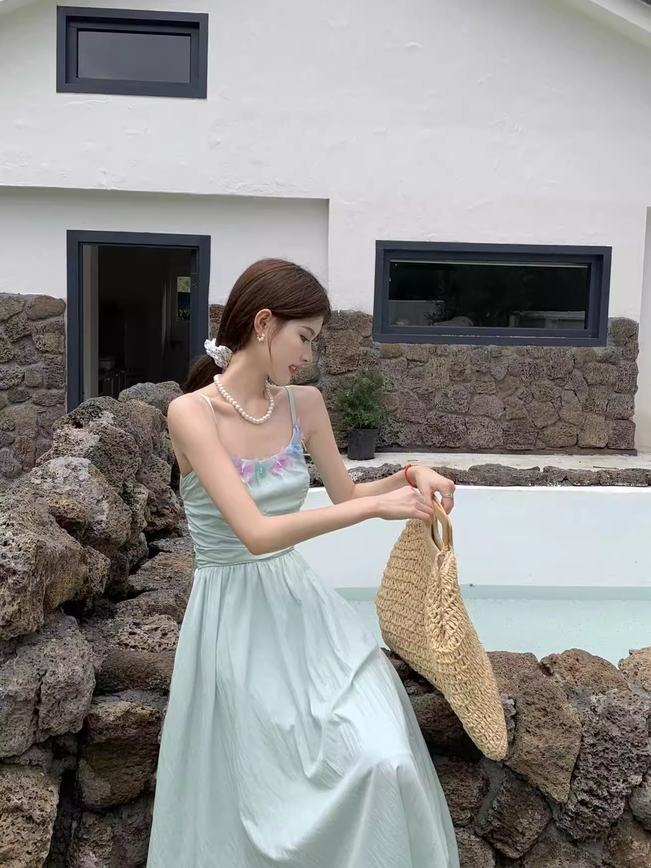A-line Spaghetti Straps Summer Dress HOT1165