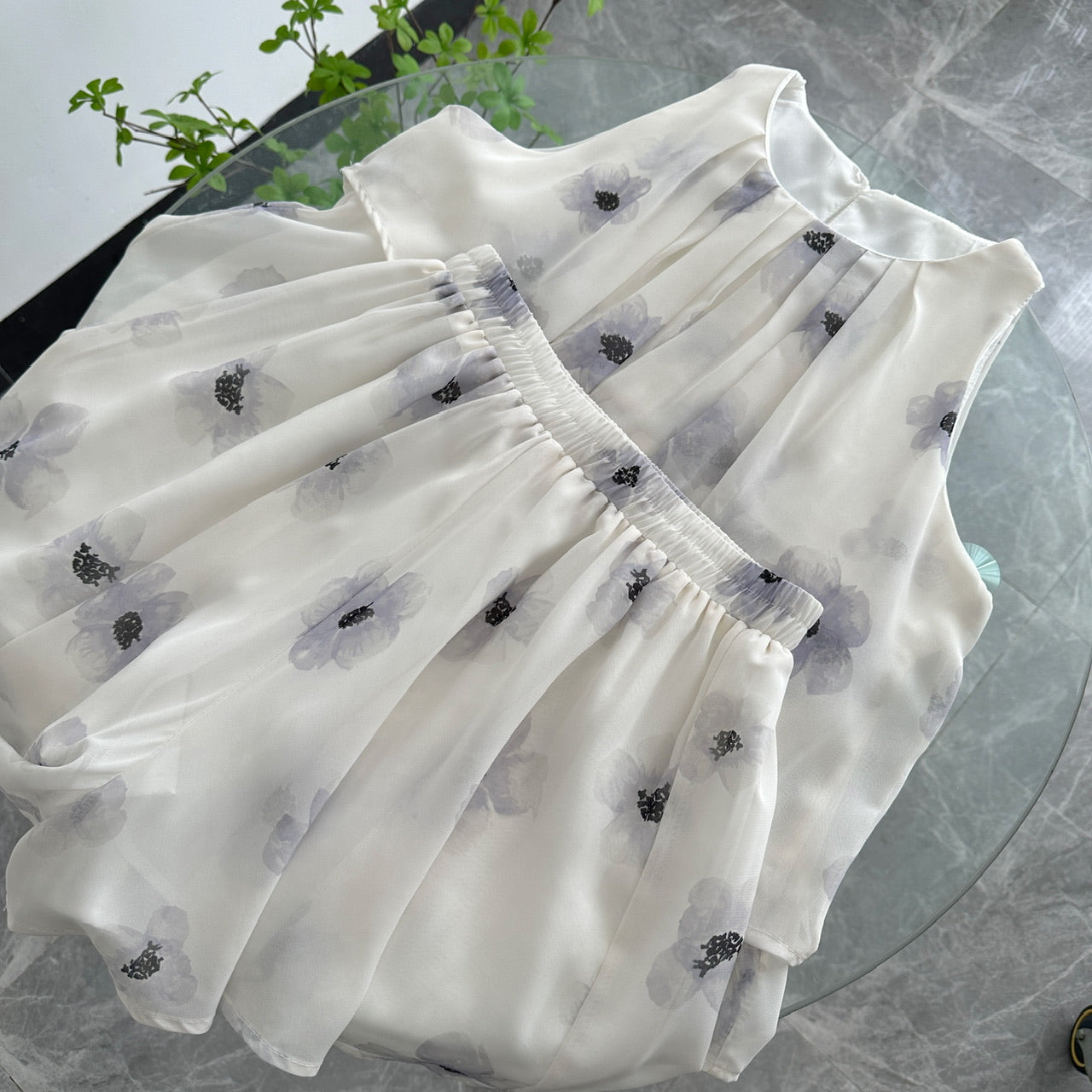 BXOXO - summer inspo Printed Mini Sleeveless Vintage Shorts Suit Sweet Women's New 2025 Autumn Shorts And Shirt Top 2-piece Set