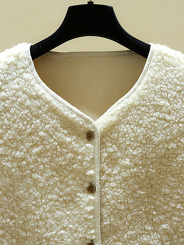BXOXO Loose Warm Lambswool Vest