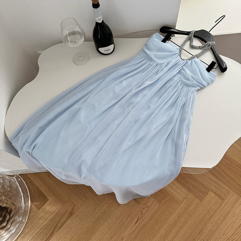 BXOXO - summer inspo French Retro Backless Dress Holiday Style Sleeveless Slip Dress For Women 2025 Summer Elegant Casual Long Dresses