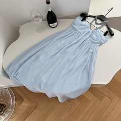 BXOXO - summer inspo French Retro Backless Dress Holiday Style Sleeveless Slip Dress For Women 2025 Summer Elegant Casual Long Dresses