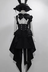 BXOXO - Black Rabbit Theater Jacquard Version Ouji Lolita Girdle