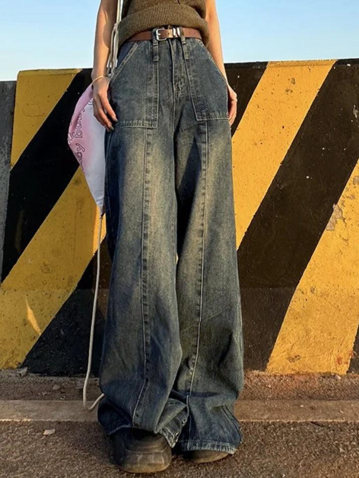 Vintage Distressed Boyfriend Jeans