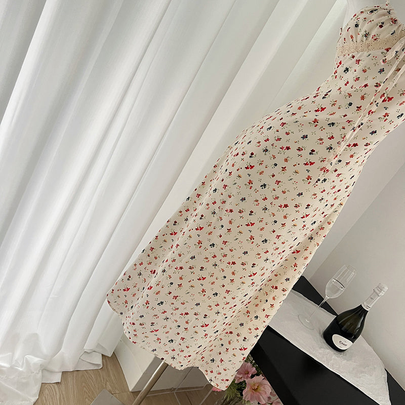 BXOXO - summer inspo Fashion Floral Suspender Dresses Summer New Slim Fit Sexy Long Dress Woman Casual Beach Style Dresses
