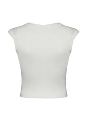 BXOXO - summer inspo Sweetown White Solid Basic Slim Low Bust V Neck Crop Tees Women Black Simple Fashion Short Sleeve Summer T Shirt
