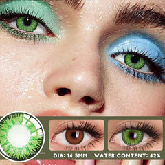 BXOXO Halloween Cosplay Lenses 2PCS  Color Contact Lenses for Eyes Blue Lense Fashion Lenses Beauty Makeup Anime Lenses