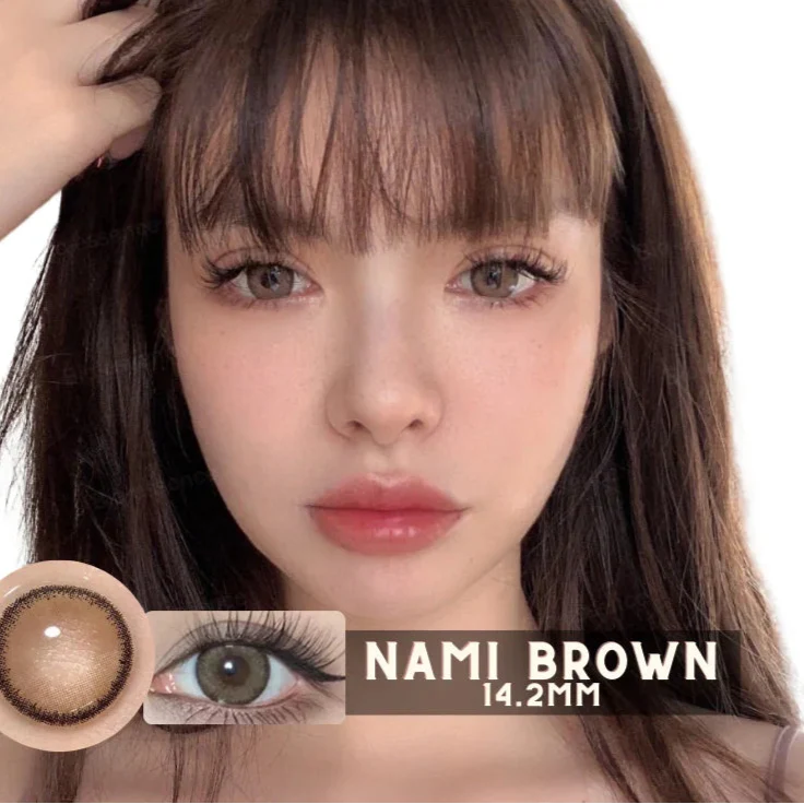 BXOXO 1 Pair Myopia Lenses Colored Contact Lenses Natural Lenses With Diopters Brown Lenses Gray Lense Prescription Lenses