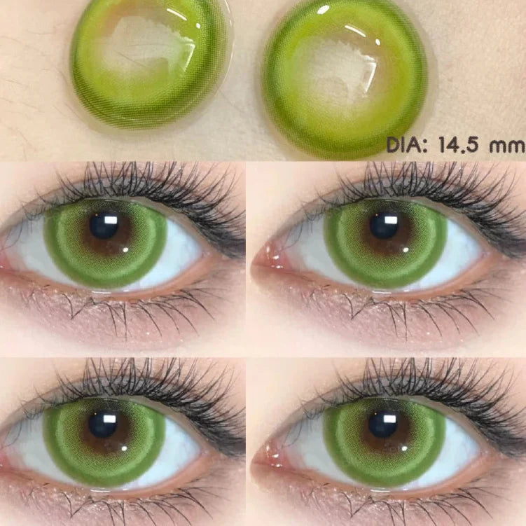 BXOXO 1 Pair Colorcon Korean Colored Contact Lenses with Degree Myopia Lenses Anime Accessories Pink Lenses Cosplay Lenses