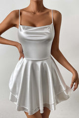 BXOXO - Backless Strappy Tiered Cami Dress