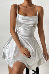 BXOXO - Backless Strappy Tiered Cami Dress