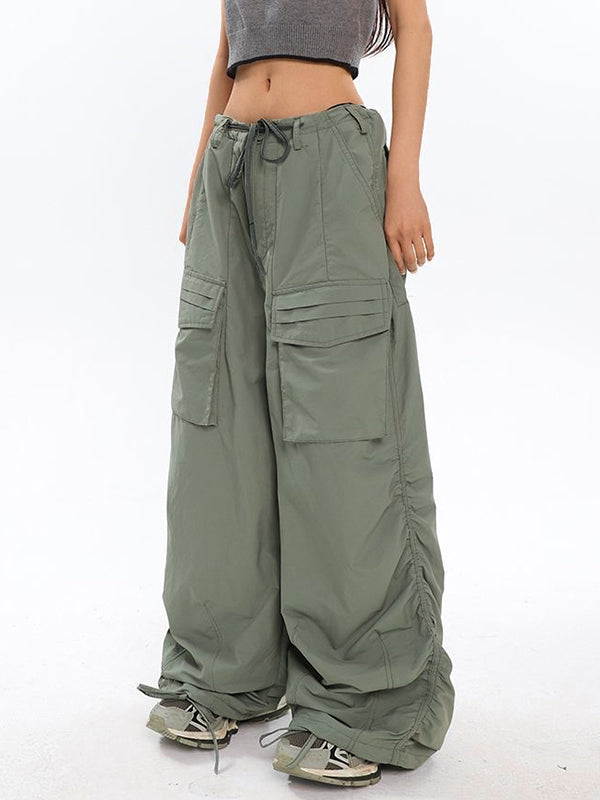 Ruched Y2K Baggy Cargo Pants