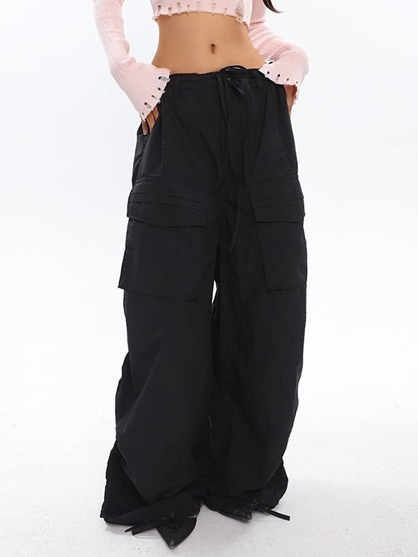 Ruched Y2K Baggy Cargo Pants