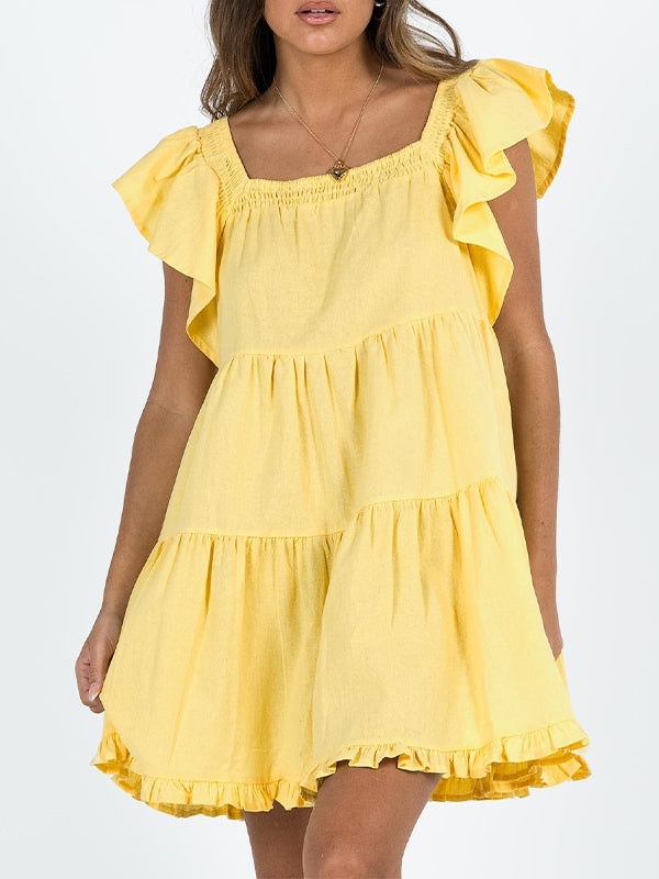 Ruffle Tiered Mini Dress