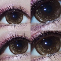 BXOXO A Pair of Colored Contact Lenses Black Lenses Student Beauty Cosmetics Eye Prescription Lenses with Colored Lenses Halloween