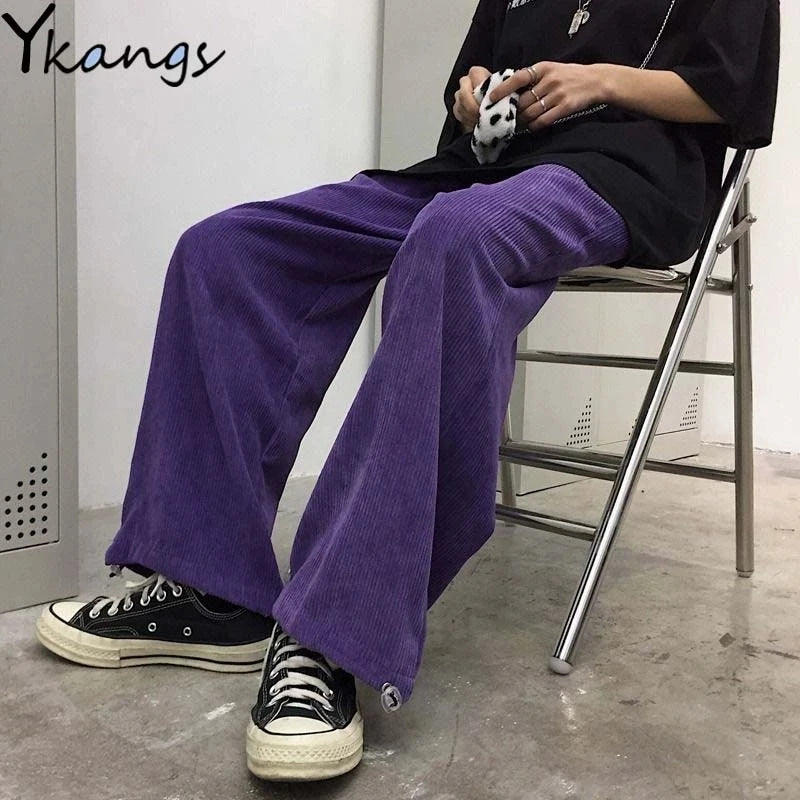 Bxoxo Plaid Ruffled Black Pants Women High Waist Kawaii Coquette Japanese Sweet Style Cute Wide Leg Trousers Harajuku Pant Vintage Y2k