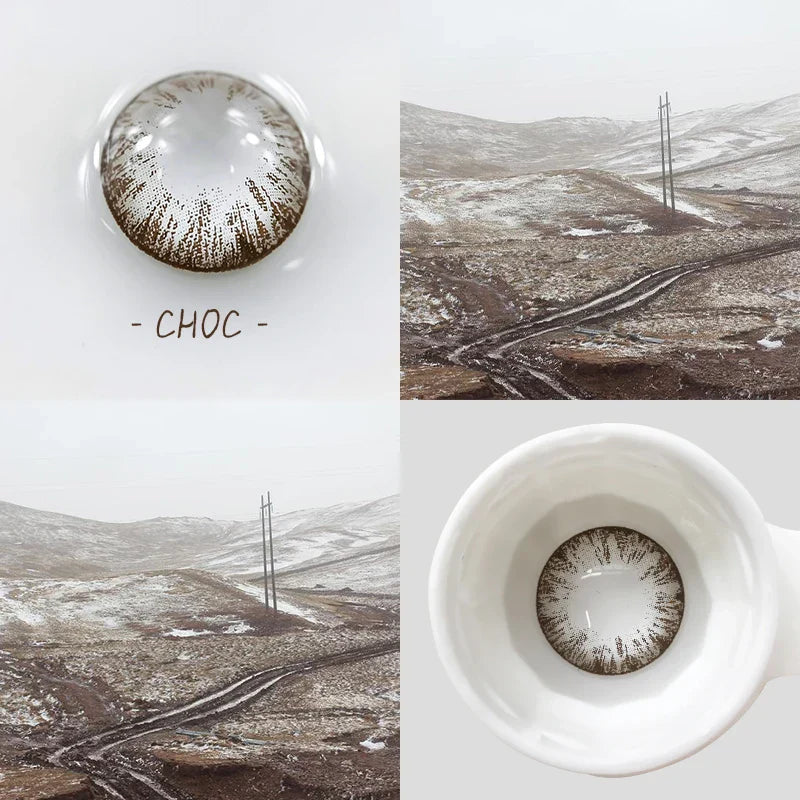 BXOXO 2pcs/pair Lenses Colored Contact Lenses for Eyes MAXIY GIRL Series 6 Tone Dia 14.5mm Comestic Color Contacts