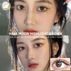 BXOXO 2 Tone Series Lenses Contact Lenses for Eyes Eye Contacts Natural Pupil Prescription Lenses Contacts Yearly Use