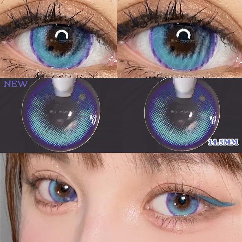 BXOXO Color Contact Lenses for Eyes Natural Brown Lenses Beauty Monet lense Blue Lenses Gray Eye Contact