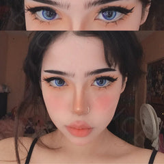 BXOXO 1 Pair Color Contact Lenses for Eyes Anime Makeup Accessories Comic Tears Cosplay Lense Blue Lenses Green Eye Lenses
