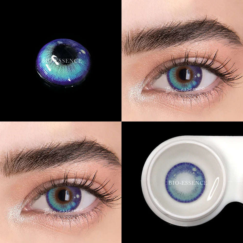 BXOXO 1 Pair Color Contact Lenses for Eyes Anime Makeup Accessories Comic Tears Cosplay Lense Blue Lenses Green Eye Lenses