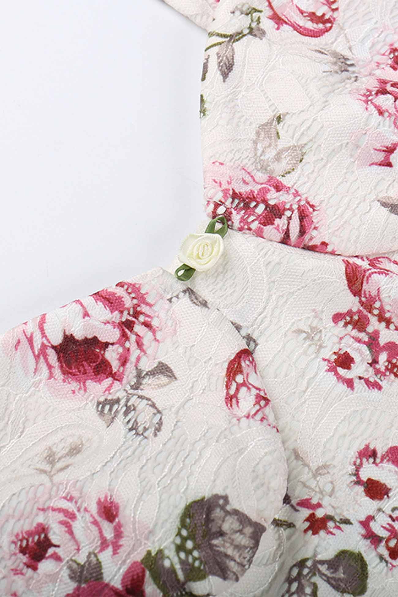 BXOXO - Lace Floral Printed Bodycon Cami Dress