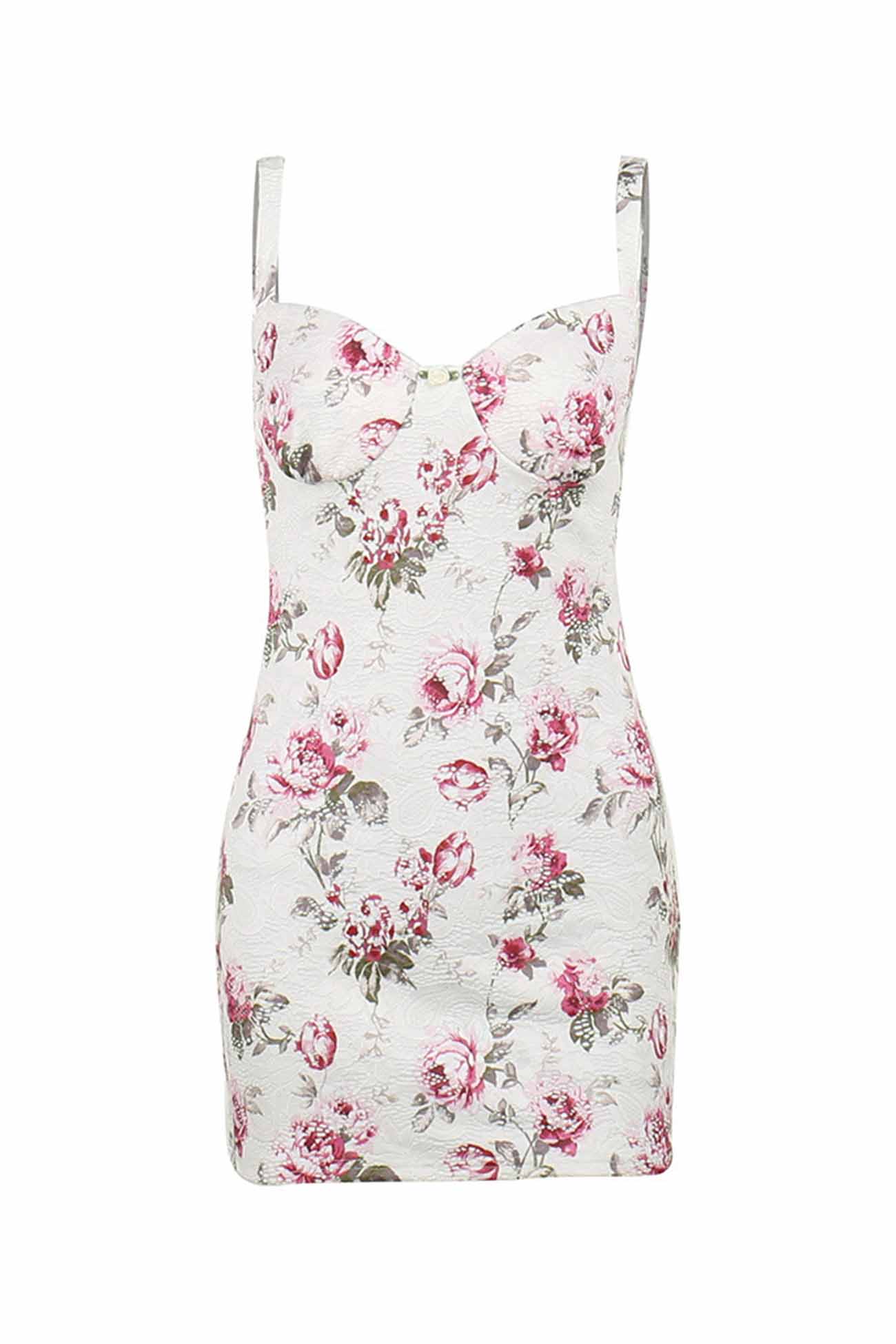BXOXO - Lace Floral Printed Bodycon Cami Dress