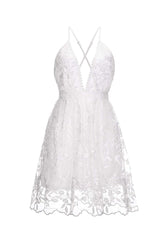 BXOXO - Lace V Neck Backless Cami Dress