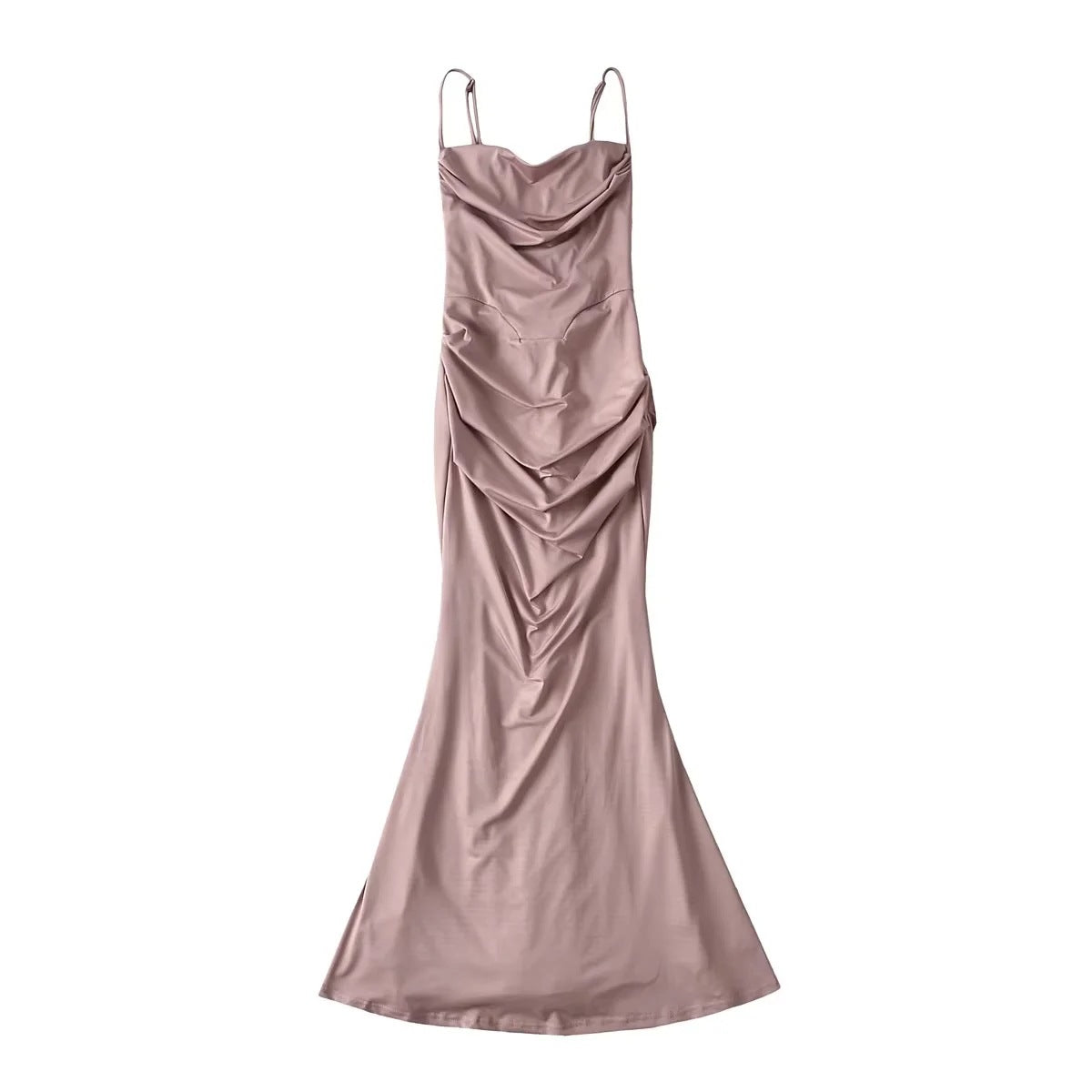 dress Big Women's Date Dress Three-Dimensional Fishbone Sexy Kardashian Fishtail Dress Atmosphere Slimming Waist-Tight Dress