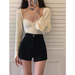 casual fall outfits Plus Size Straight Light-Colored Jeans for Women Spring and Autumn Chubby Girl Slimming Pear-Shaped Loose Narrow Wide-Leg Pants