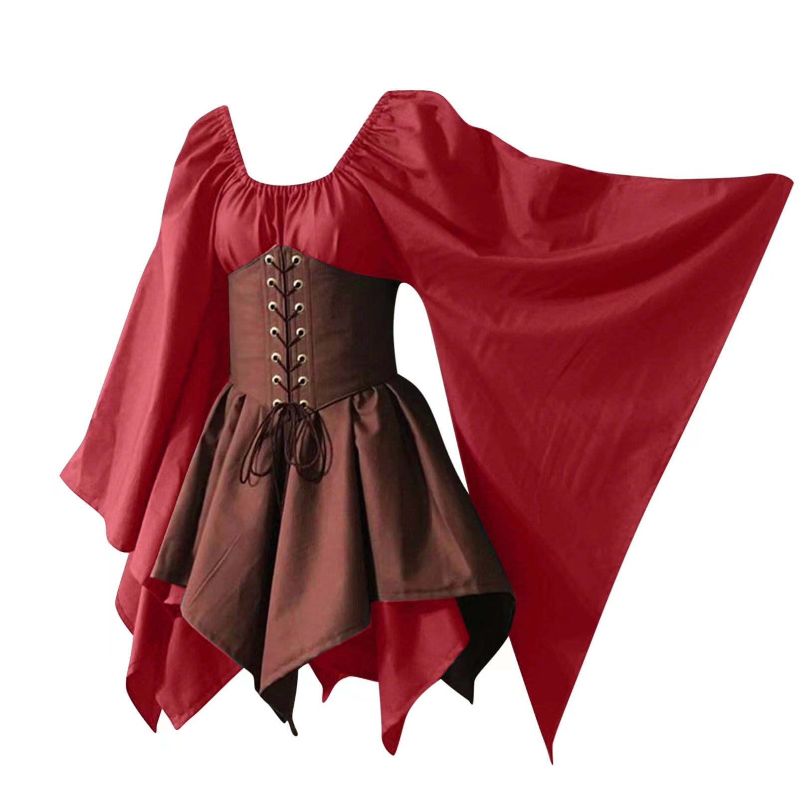 vampire costume 2024 Party Long Sleeve Women's Renaissance Medieval Dress Clothing