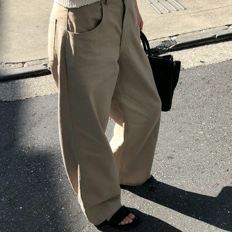 casual outfits Fall Commuter Casual Straight Draping Casual Pants for Women