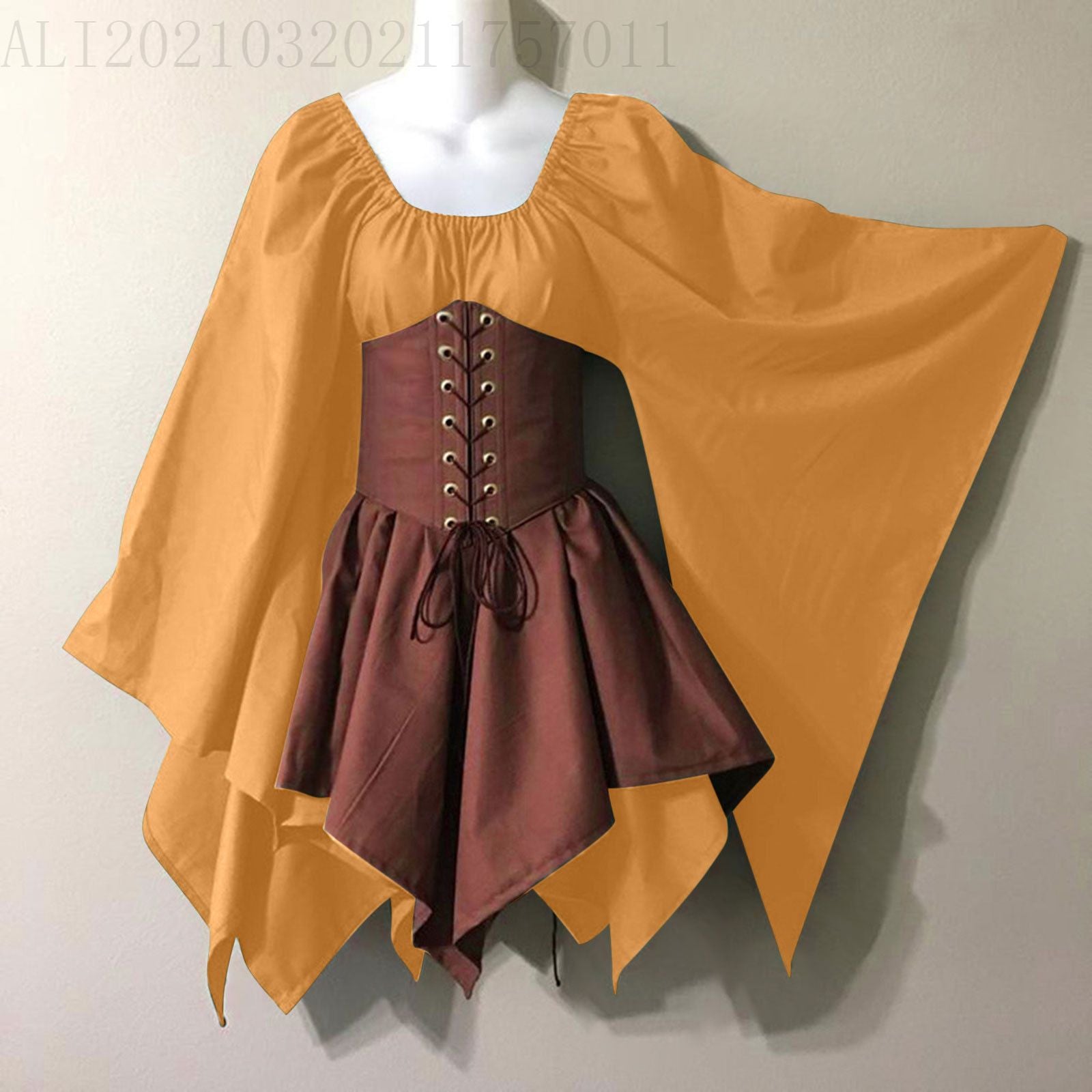 vampire costume 2024 Party Long Sleeve Women's Renaissance Medieval Dress Clothing
