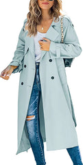 outfit Women's Winter and Autumn Trench Coat Coat Women's