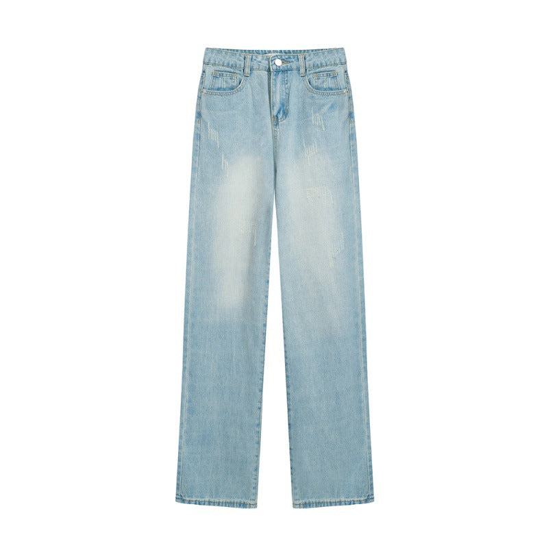 Fall Retro Wide-Leg Jeans Women's Loose Slimming Pants Wide-Leg Pants