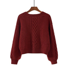 y2k outfits Spring Korean Style Western Style Sweater Women's Retro Top Loose V-neck Short Knitted Cardigan Coat Fashion