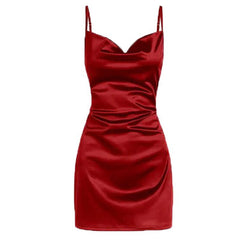 trio halloween costumes Sexy Sling Sexy V-neck Slim Skirt Multi-Color