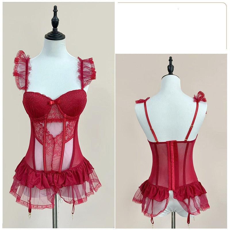 Christmas Outfits American Fishbone Camisole Women's Chest Pad Integrated Tube Top Beauty Back Hot Girl Top Short Sweet and Spicy
