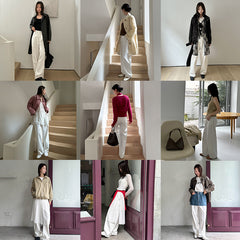 women’s outfits Classic American Retro Jeans Women's Autumn Straight Slimming Wide Leg Loose Trousers