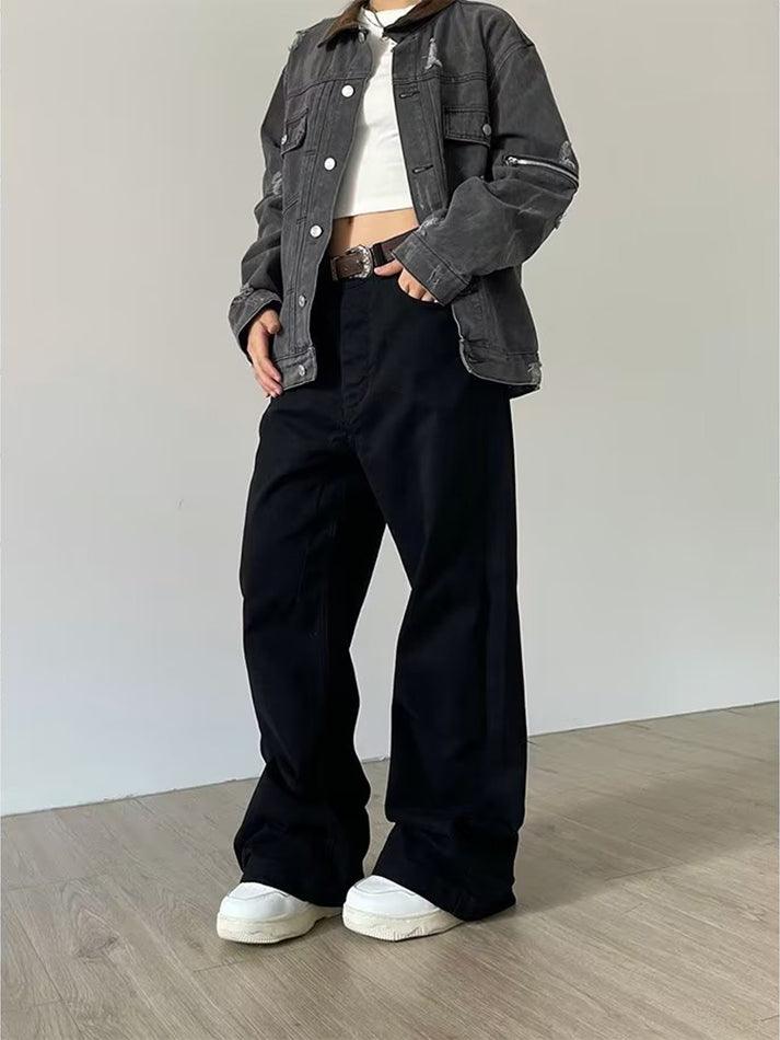 Vintage Washed Mid Rise Boyfriend Jeans