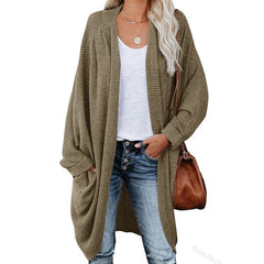 long sweater dress outfit 11 Color Women's Cardigan Long Sleeve Cardigan Coat Large Sweater Loose Bohemian Style Pocket Coat