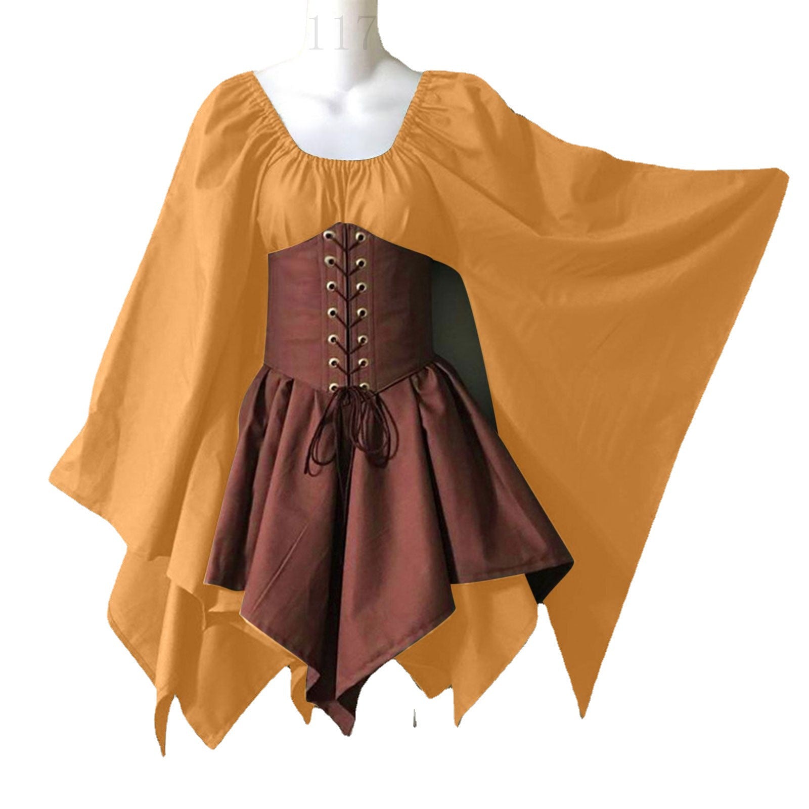 vampire costume 2024 Party Long Sleeve Women's Renaissance Medieval Dress Clothing